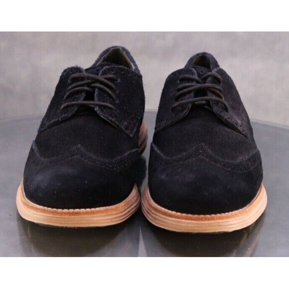 Cole Haan Zero Grand Men\'s Wingtip Dress Shoes Size 7.5 Suede Black Tan main image 10